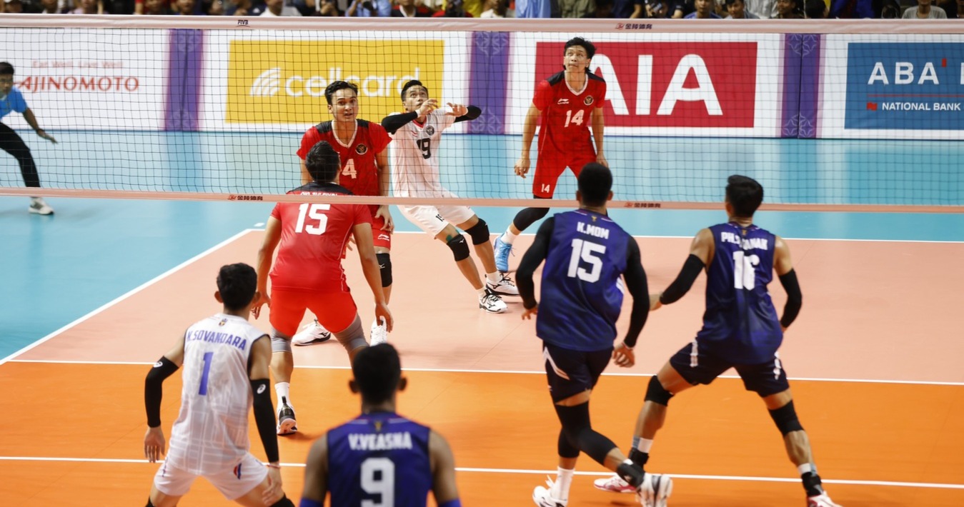 Cambodia Wins Silver Medal in Men’s Indoor Volleyball Final Match