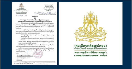 គណៈកម្មាធិការវិនិយោគកម្ពុជា កំណត់ឱ្យអនុវត្តទុនវិនិយោគជាក់ស្តែងឱ្យបានស្មើ ឬលើសទុនអប្បបរមា សម្រាប់គម្រោងវិនិយោគមានលក្ខណៈសម្បត្តិគ្រប់គ្រាន់ក្នុងវិស័យកម្មន្តសាល