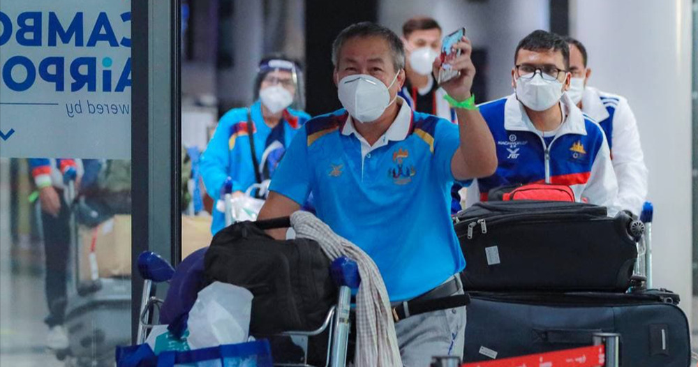 Cambodian Athletes Return Home from Tokyo Olympic Games 2020(02)